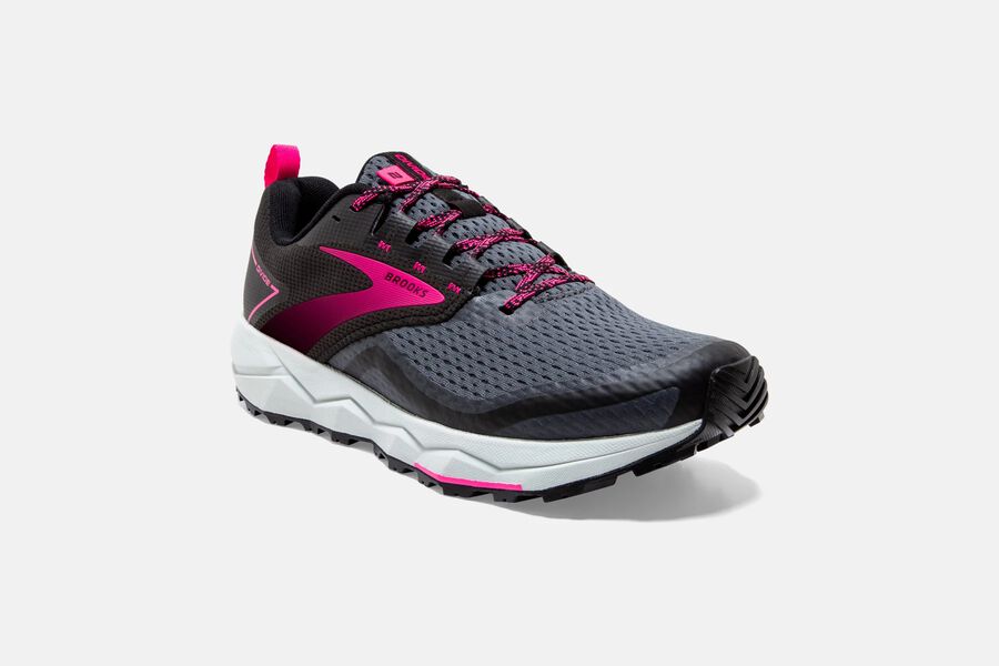 Brooks Divide 2 Trail Loopschoenen Dames - Zwart/Roze - 679580QZR